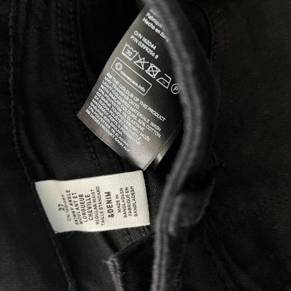 New H&M Black Skinny Ankle Jeans size 27 (bundle of three pairs) - Picture 6 of 9